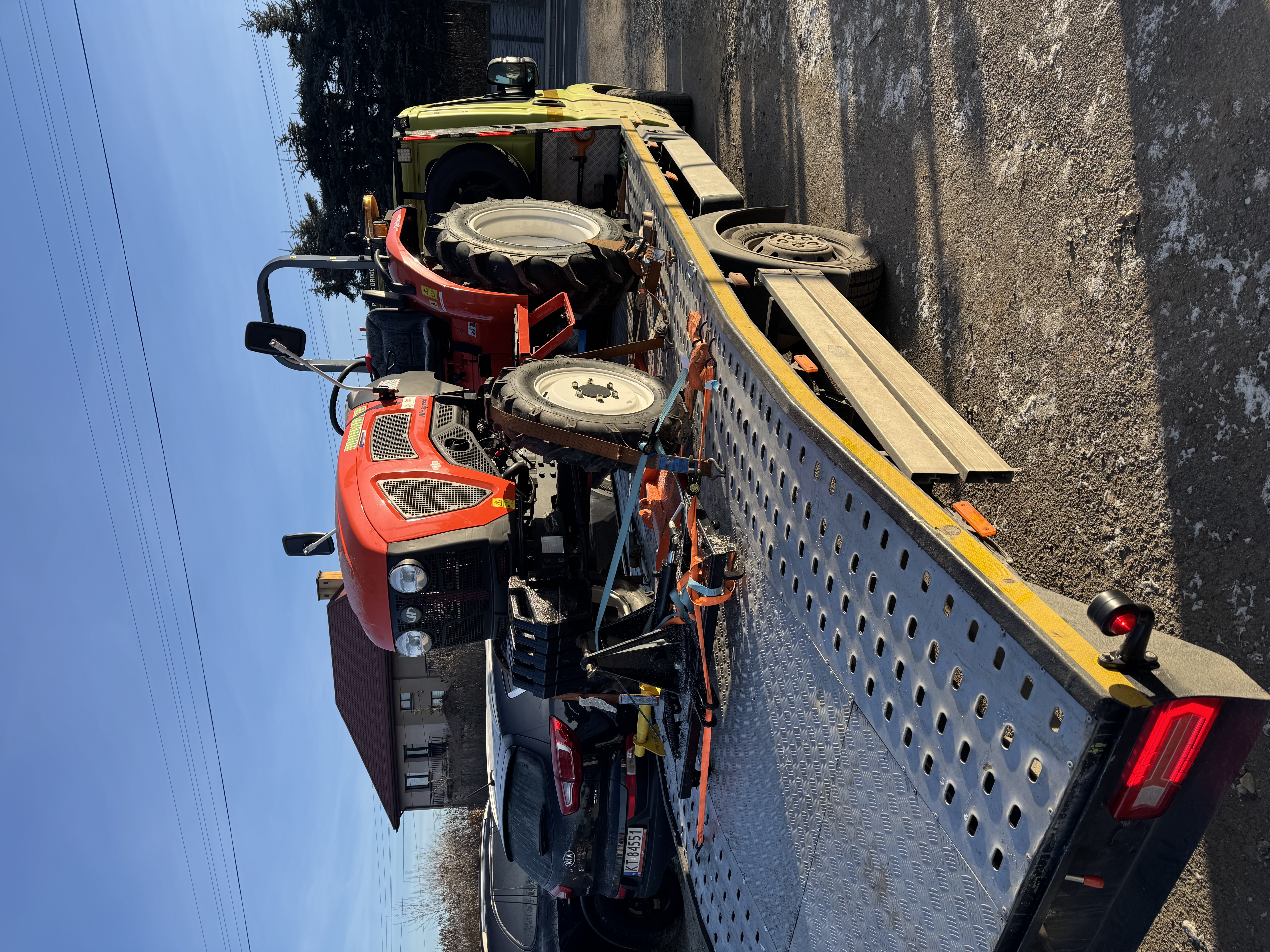 Maszyna budowlana transport