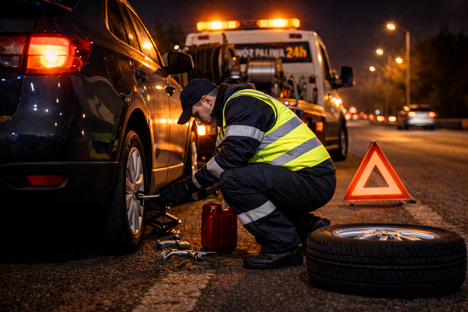 Wymiana koła motocykla